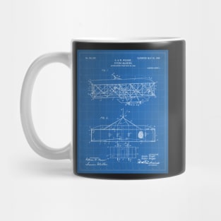 Wright Brothers Airplane Patent - Aviation History Art - Blueprint Mug